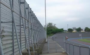 galvanized windbreak panel fence for sports court